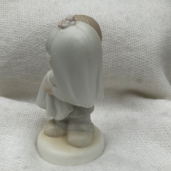 Vintage PRECIOUS MOMENTS Bless You Two Bride Groom Figurine 1982 Jonathan David - Picture 2 of 7